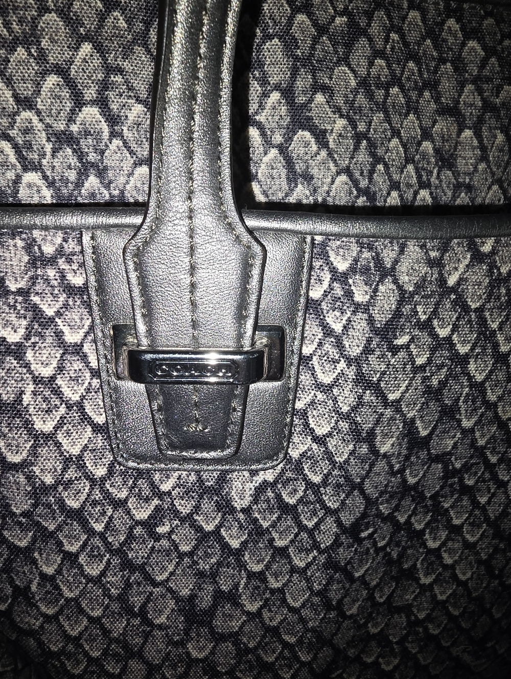 Coach Taylor Snake Print Alexis Carryall With Pouch - Picture 3 of 15